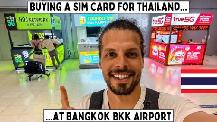 Preview image for the video "SIM Karte für Thailand am Flughafen Bangkok kaufen".