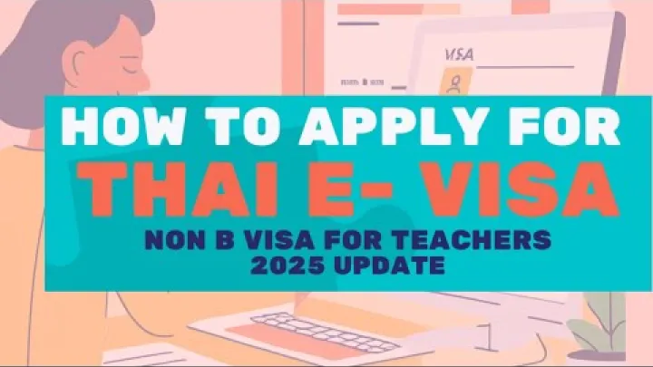 Preview image for the video "Hur man Ansöker om Thailand Non Immigrant B Lärare eVisa 2025 Steg för Steg".
