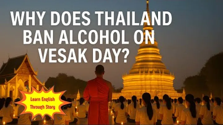 Preview image for the video "கதை மூலம் ஆங்கிலம் கற்றுக்கொள்ளுங்கள் நிலை 3 | போட்காஸ்ட் | வெசகுக்கு தாய்லாந்து மது தடை ஏன்?".