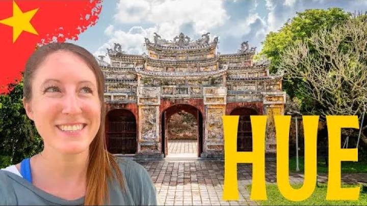 Preview image for the video "Хуе Виетнам Пътешественически Влог Цитадела Пагода Река Парфюми и Гробници".