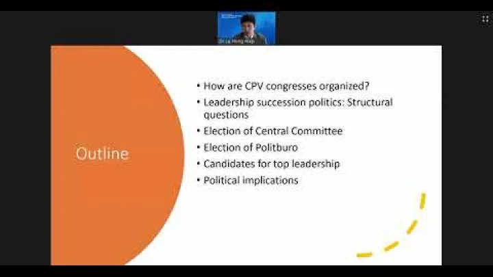 Preview image for the video "การสัมมนาออนไลน์เกี่ยวกับการประชุมใหญ่ครั้งที่ 13 ของพรรคคอมมิวนิสต์เวียดนาม - นโยบายการสืบทอดผู้นำ".