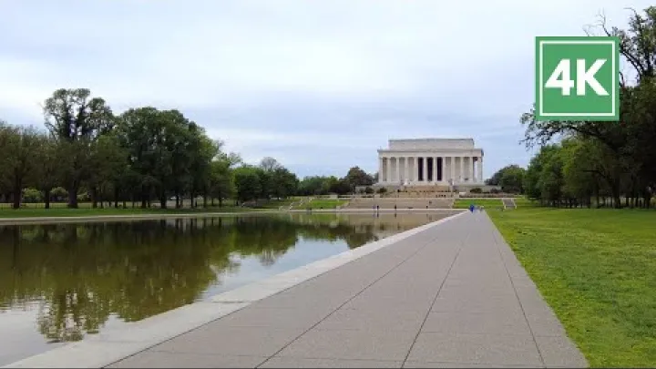 Preview image for the video "[4K] Pasivaiksciojimas Vašingtone DC / National Mall: Reflecting Pool, Vietnamo karo paminklas".