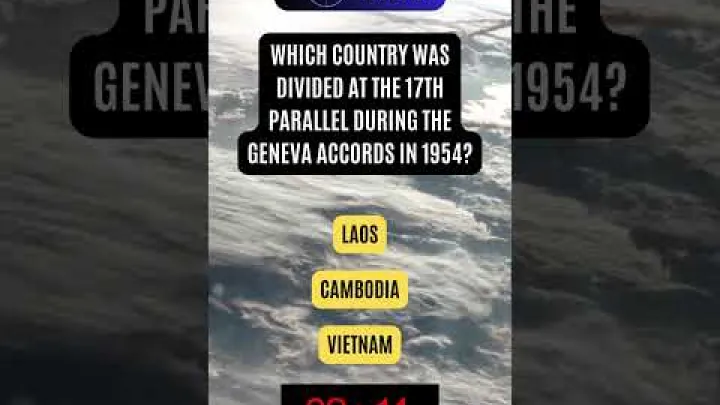 Preview image for the video "Vietnam Trivia: Which country was divided at the 17th parallel during the Geneva Accords in 1954?".