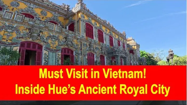 Preview image for the video "Путешествие по Вьетнаму: Пешая экскурсия по цитадели Хюэ – дворцы, сады и история".