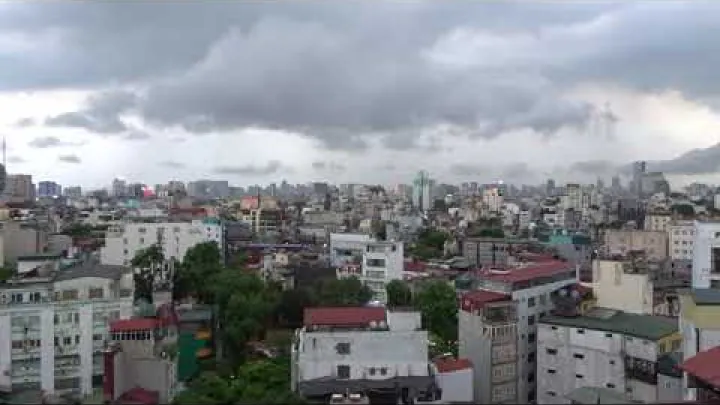 Preview image for the video "Timelapse of storm clouds over Hanoi, Vietnam. July 2019.".