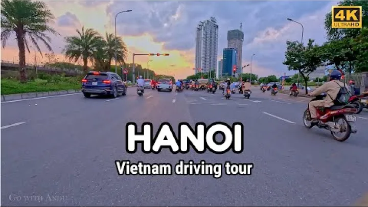 Preview image for the video "タンホー区からナムトゥリーム区までオートバイで走行 ハノイ ベトナム".