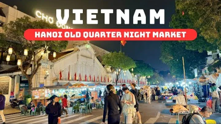 Preview image for the video "ஹனோய் நைட் மார்க்கெட் வெயட்நாம் நடக்கும் நடை பயணம் - பழைய பகுதி சிறந்த ஷாப்பிங்".