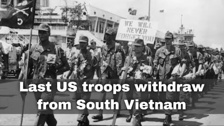 Preview image for the video "29 de marco de 1973: as ultimas tropas regulares americanas se retiram do sul do Vietna".