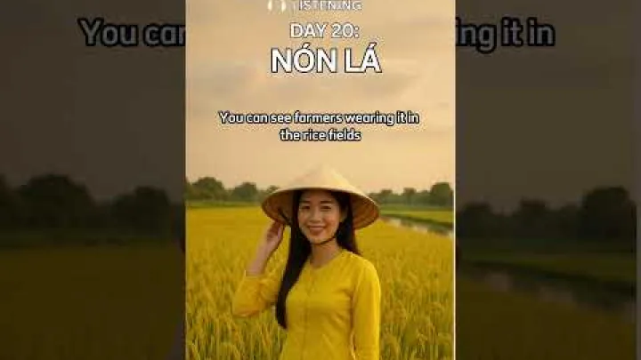 Preview image for the video "Vietnamese Conical Hat nón lá – English Listening Practice | Learn Culture and Vocabulary".