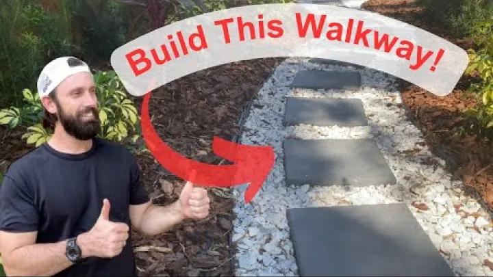 Preview image for the video "Build a Step Stone Walkway - DIY Stepping Stones Pathway - Yard Transformation Pt III".