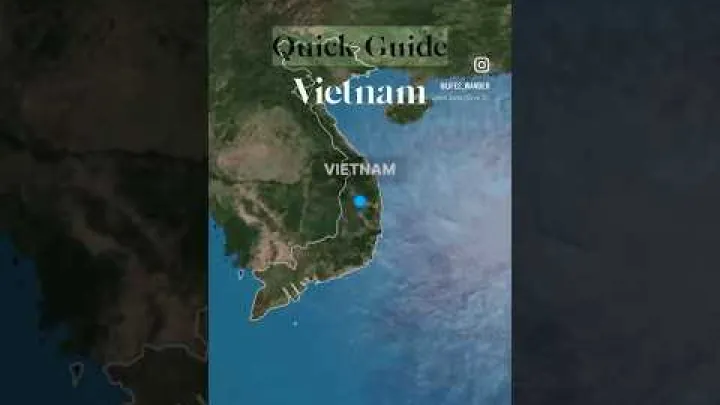 Preview image for the video "Краткий гид по Вьетнаму с обозначениями на карте 📍Вьетнам влог | Анимированное видео с картами".