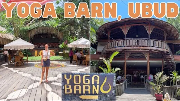 Preview image for the video "Yoga Barn í Ubud, Bali. Skoðunarferð, tímar, verð og umsögn. Hugleiðsla með tíbeskum söngskálum.".