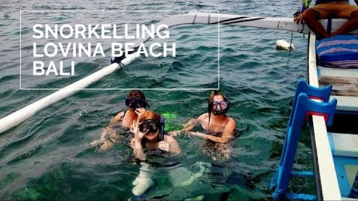 Preview image for the video "Snorkling vid Lovina Beach, Bali, Indonesien".