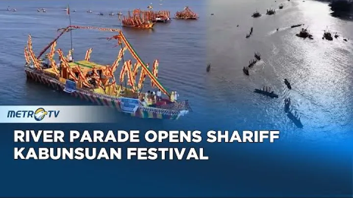 Preview image for the video "Farverige både markerer Shariff Kabunsuan-festivalen".