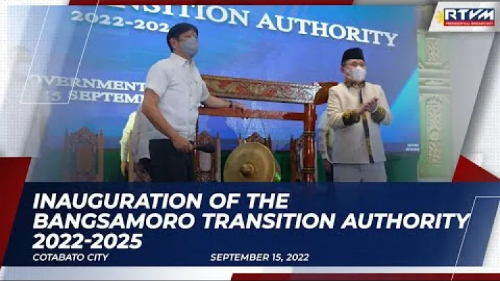Preview image for the video "Inaugurace Přechodné správy Bangsamoro 15. 9. 2022".
