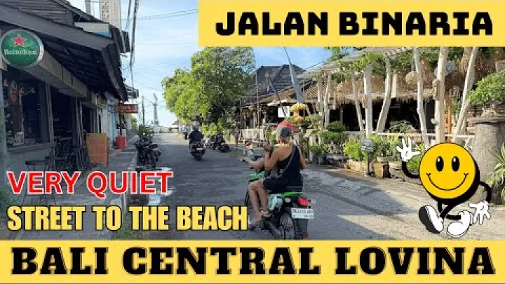Preview image for the video "Bali, Lovinan keskustan kävelykierros: hotelleja, ravintoloita ja kauppoja".