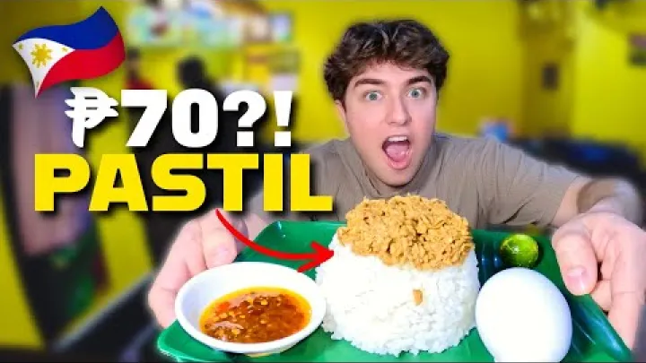 Preview image for the video "🇵🇭 ฉันลองกิน Chicken Pastil ครั้งแรกแล้วรู้สึกโกรธเลย 🛑".
