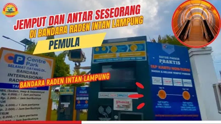 Preview image for the video "Jak vyzvednout a vysadit cestující na letišti Raden Intan v Lampung, Indonésie, Sumatra".