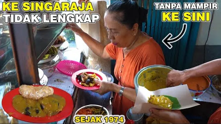 Preview image for the video "KE SINGARAJA TIDAK LENGKAP TANPA MAMPIR KE SINI‼️WARUNG BALI "BARATU" - MASAKAN KHAS BALI SEJAK 1974".