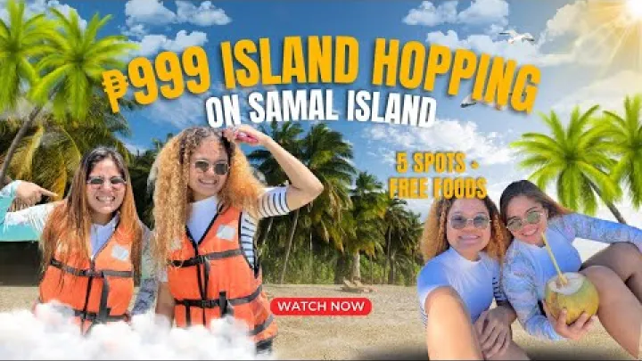 Preview image for the video "O que ₱999 te proporciona em Samal! (Passeio de um dia de Island Hopping)".