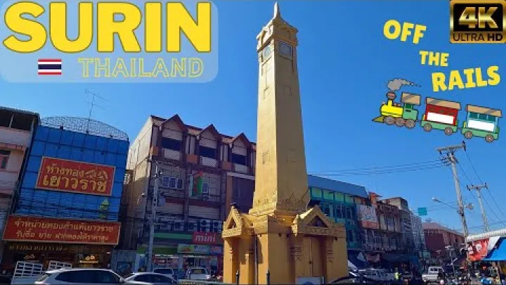 Preview image for the video "خارج از ریل در شهر فیل‌ها - سورین، تایلند 4K".