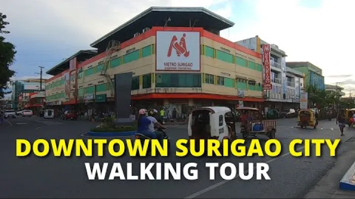 Preview image for the video "Gönguferð um miðbæ Surigao City, Filippseyjar | Surigao Del Norte".