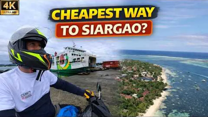 Preview image for the video "Hvað kostar Surigao til Siargao árið 2026? (Fargjald fyrir farþega + mótorhjól)".