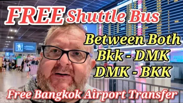 Preview image for the video "Trasferimento aeroportuale gratuito a Bangkok | Guida al bus navetta da DMK a BKK 2025".