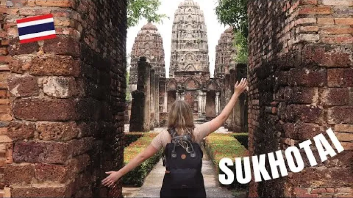 Preview image for the video "Cyklistika v historickém parku Sukhothai !".