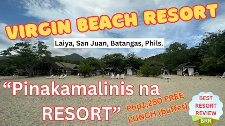Preview image for the video "ŠVARIAUSIAS PAPLŪDIMYS – „White Sand“ / „Virgin Beach Resort“ Laijoje, San Chuane, Batangase, Kalabarsonas, Filipinai".