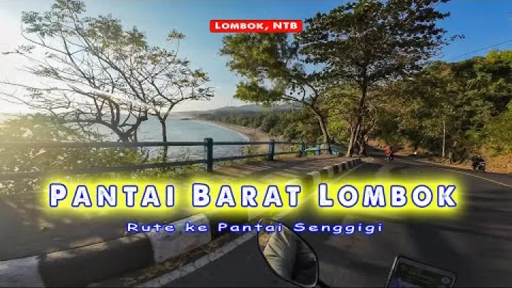 Preview image for the video "Cesta k pláži Senggigi, turistika poblíž města Mataram, Indonésie, Nusa Tenggara".