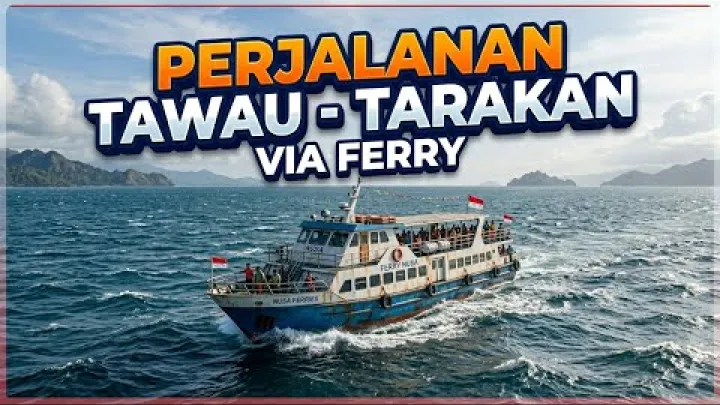 Preview image for the video "Trajekt z Tarakanu do Tawau | Cesta z Tarakanu do Tawau trajektem".