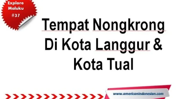 Preview image for the video "Video über coole Treffpunkte in Langgur &amp; Tual, Molukken, Indonesien".