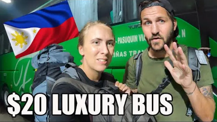 Preview image for the video "اتوبوس شبانه لوکس ۲۰ دلاری در سراسر لوزون، فیلیپین 🇵🇭".