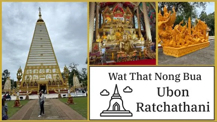 Preview image for the video "Wat Phra That Nong Bua – unikalna świątynia inspirowana Mahabodhi – Ubon Ratchathani, Tajlandia 2025".