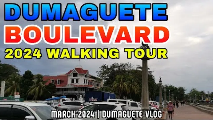 Preview image for the video "Dumaguete Rizal Boulevard eftermiddagstur | Dumaguete Havn | Marts 2024".