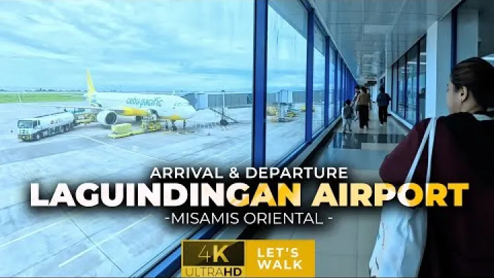 Preview image for the video "تور پیاده‌روی فرودگاه بین‌المللی لاگویندینگان | میندانائوی شمالی | پروازهای خروجی و ورودی".