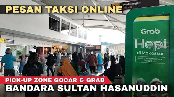 Preview image for the video "TESTBERICHT ONLINE-TAXIS AM FLUGHAFEN SULTAN HASANUDDIN, MAKASSAR - Cak Hanto".