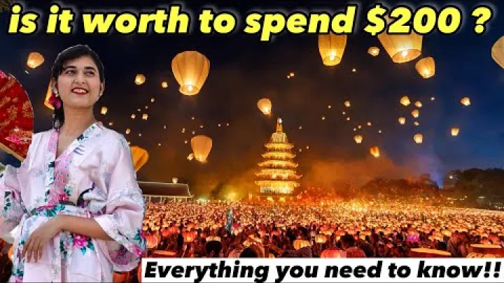 Preview image for the video "Giorno del Festival delle Lanterne Fluttuanti - Yi Peng / Loy Krathong - Chiang Mai, Thailandia".