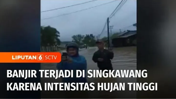 Preview image for the video "Povodeň způsobená vysokou intenzitou dešťů v Singkawang | Liputan 6".