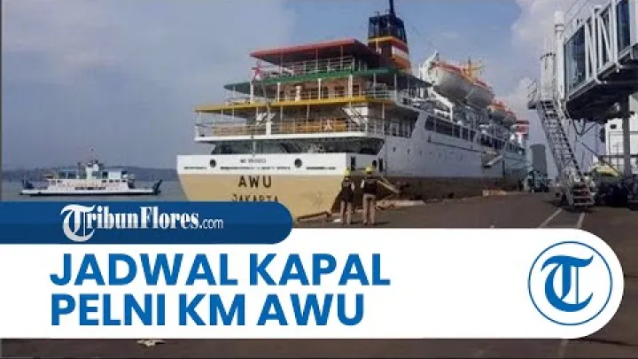 Preview image for the video "Orario della nave Pelni KM Awu 9-14 gennaio 2026: Passa per Waingapu, Ende, Bima, Kupang, Indonesia, Piccole Isole della Sonda".
