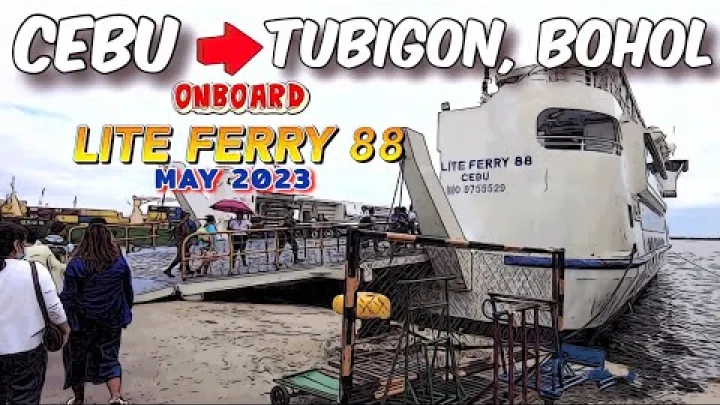 Preview image for the video "🔥[HD #CEBU #BOHOL 🇵🇭] ИЗ СЕБУ В ТУБИГОН, БОХОЛЬ НА ПАРОМЕ LITE FERRY 88 | RORO | МАЙ 2023".