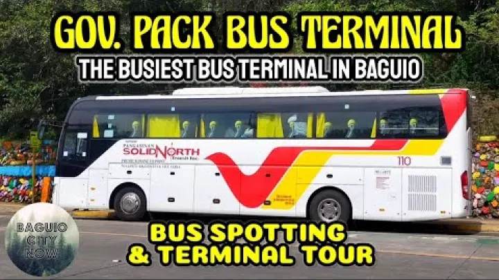 Preview image for the video "PROHLÍDKA AUTOBUSOVÉHO TERMINÁLU GOVERNOR PACK ROAD V MĚSTĚ BAGUIO | Sledování autobusů na Governor Pack, Genesis, Partas, Solid North a další".