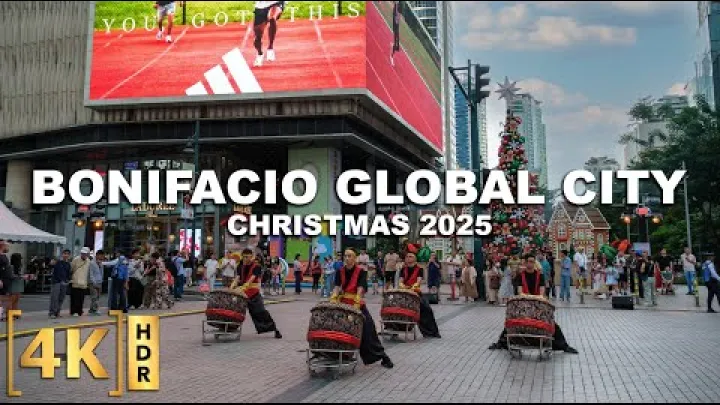Preview image for the video "Vánoce jsou v Taguig zábavnější! Procházka po Taguig ve dne i v noci během vánočního shonu! | Filipíny".