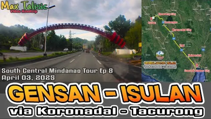 Preview image for the video "Video-roadtrip - General Santos City til Isulan via Koronadal City - Tacurong City, Filippinerne, Soccsksargen".