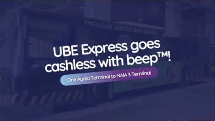Preview image for the video "Autobus UBE Express (z terminálu One Ayala v Makati, oblast Metro Manila, Filipíny na terminál 3 letiště NAIA) je nyní bezhotovostní".