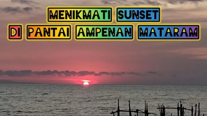 Preview image for the video "Západ slunce na pláži Ampenan v Mataram -@erlinyulinda".