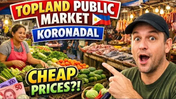 Preview image for the video "Markedstur i Koronadal 🇵🇭 | Topland offentlige marked – Frisk &amp; prisvenligt!".