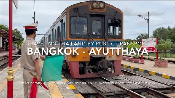 Preview image for the video "Mit dem Zug von Bangkok nach Ayutthaya: Schritt-für-Schritt-Anleitung für öffentliche Verkehrsmittel in 🇹🇭 (Juli '24)".