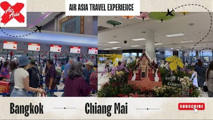 Preview image for the video "Vol de Bangkok à Chiang Mai ✈️ | Expérience de voyage AirAsia + Arrivée et premières impressions 🇹🇭".